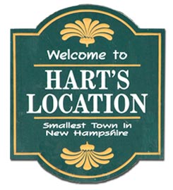 Welcome to Hart's Location sign