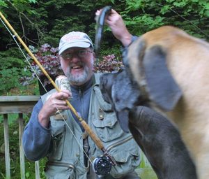 Gus and Karma admiring Brook Trout